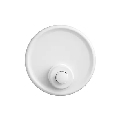 Pulsante suoneria STANDARDdue bianco con porta-etichetta 