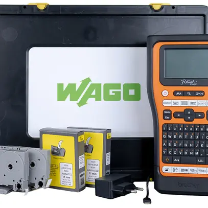 Beschriftungsgerät-Set WAGO mit PT-E560BTVP 