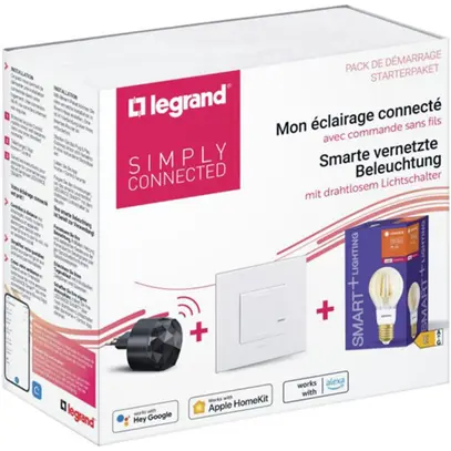 Kit di avvio Legrand Arteor with Netatmo 1×luce 2×3L×2.5mm² 1×LED E27 
