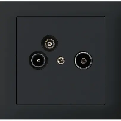 Prise d'antenne INC TV-R-données kallysto 19dB noir 