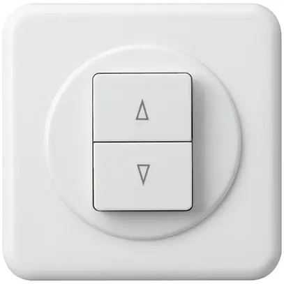 Interruttore per tapparella INC basico con 2 tasti di comando bianco 