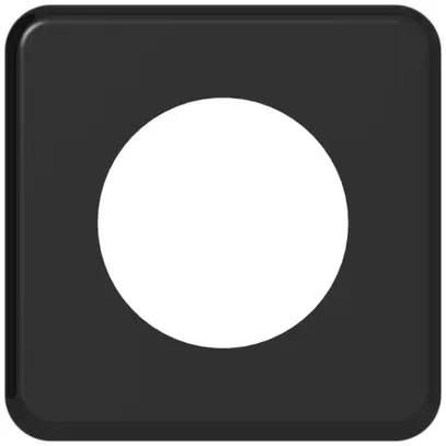 Placca frontale f.m.Classic 45mm nero 