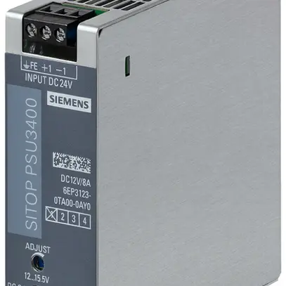 Stromversorgung Siemens SITOP, IN: 24VDC, OUT: 12VDC/8A 
