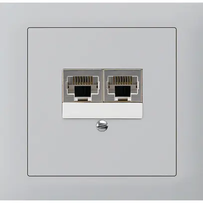 Boîte INC kallysto 2×RJ45s gris clair parallèle 