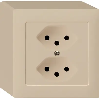 Prise AP kallysto 2×T13 beige 