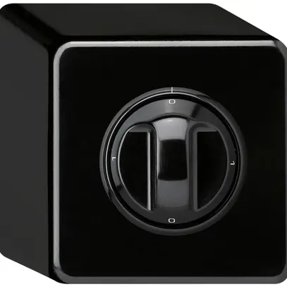 AP-Drehschalter basico 0/3L schwarz mit Drehgriff 