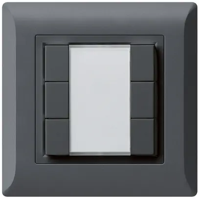 Poussoir multifonction AP kallysto.line KNX RF 6×  anthracite 