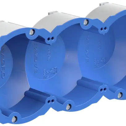 Hohlwanddose AGRO Quickbox 1×3 Ø83mm Schallschutz 