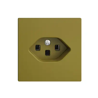Presa INC EDIZIOdue T23 16A olive, con morsetti innest. 