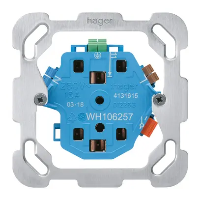 Intérieur pour prise Hager 2×T13/23 1×S F 