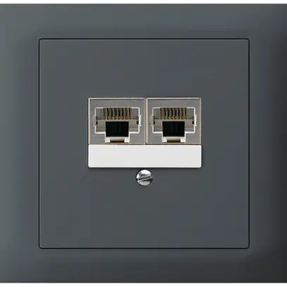 Scatola INS kallysto 2×RJ45s antracite parallelo 