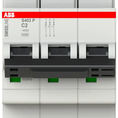 Disgiuntore SMISSLINE TP, 3L, C, 2A, 40kA 