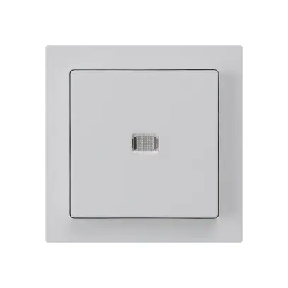 Interruttore pulsante luminoso INC kallysto 3/1P grigio chiaro 