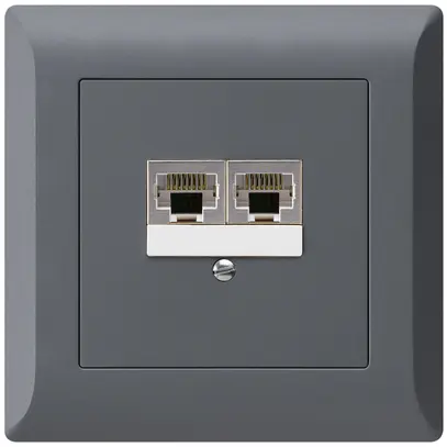 Scatola INC kallysto.line 2×RJ45s separato antracite 