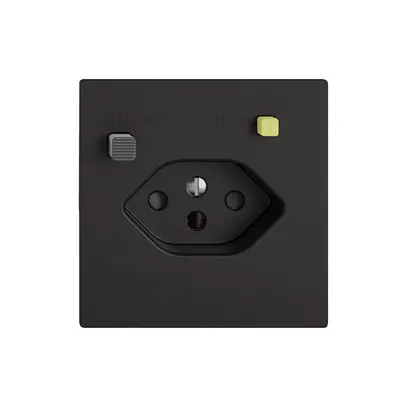 Steckdose FI EDIZIO.liv  1×T13 mit Shutter sz 