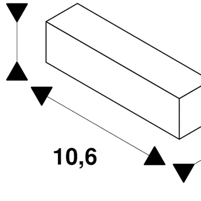 Raccordo longitudinale SLV per binario conduttore S-TRACK DALI 3f bianco 