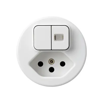 Inserto per combinazione luminosa 1/3+3/1L+T13 bianco basico 1 lente pro.bambini 