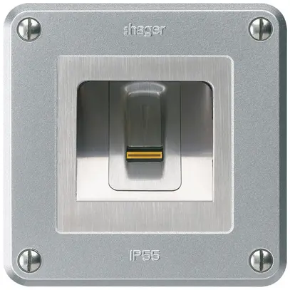 Lettore di impronte digitali NUP Hager ekey-arte robusto C alluminio 