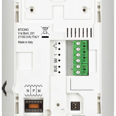 Stazione interna audio Bticino CLASSE 100 A16E, 2 fili, bianco 