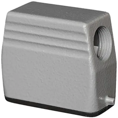 Steckergehäuse A10 PROCON Alu H=53mm LVN o.Kabelverschraung, Ø1×M20 seitlich 