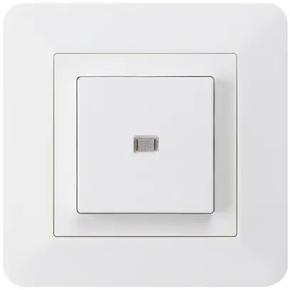 Interruttore pulsante luminoso INC kallysto.trend 3/1P bianco 