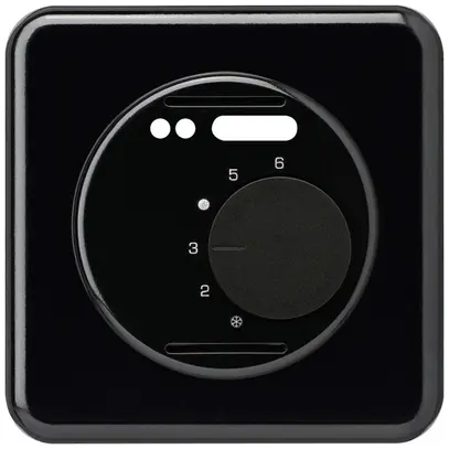 Kit frontale INC BASICO nero per termostato ambiente riscaldamento pavimento 
