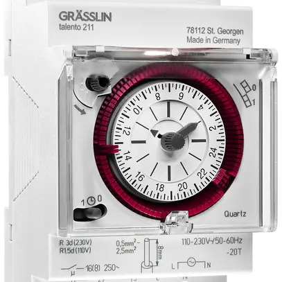 Timer AMD ELBRO talento 211 SK 1-0-Timer 110…230V 24h 15min 16A 