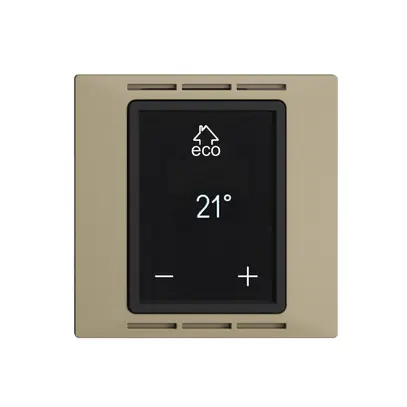 Termostato ambiente EDIZIOdue F sand, con display, riscald.pavim. 