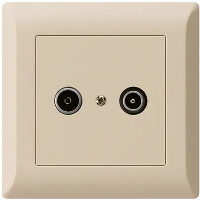 Prise de passage ENC kallysto.line R/TV 19dB beige 