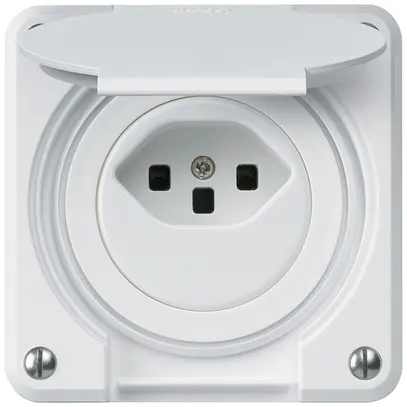 Presa INC robusto tipo 23 bianco per combinazione 
