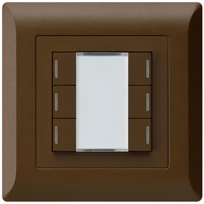 Poussoir ENC kallysto.line KNX 6×brun LED RGB s/e-link 