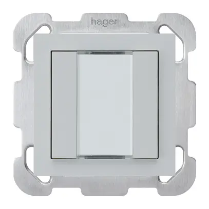 Poussoir ENC kallysto B KNX 2× s/e-link gris clair 