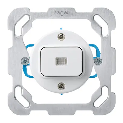 Insert pour interrupteur lumineux ENC basico 3/1 plaque de fixation blanc 