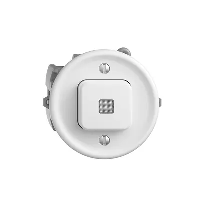Pulsante luminoso INC STANDARDdue A-R/1P bianco, c.lente.LED 