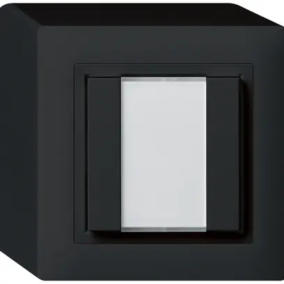 Poussoir universel AP 2×kallysto avec LED noir 