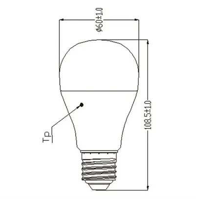 Lampada LED ToLEDo GLS E27 9W 850lm 6500K 865 opale 