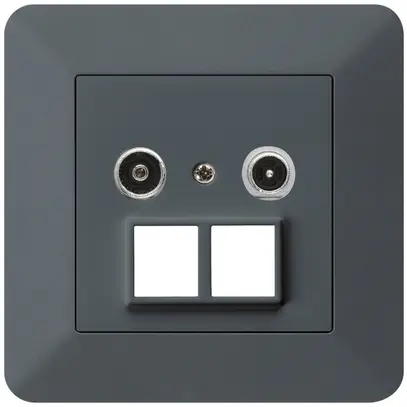 Prise multimédia ENC kallysto.trend R/TV 4dB 2GHz anthracite 