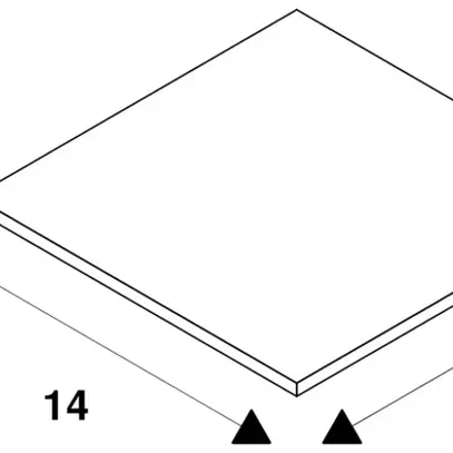 Cadre SLV pour DOWNUNDER PUR, 80×80mm argent 