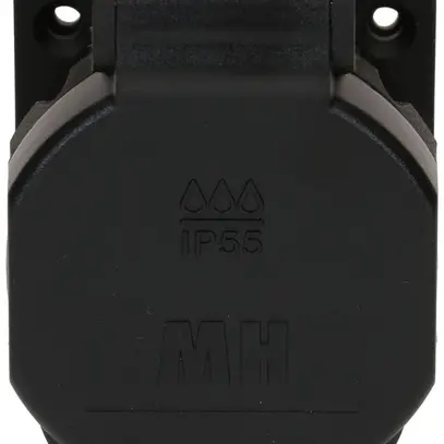 Prise INC MH BUILD 1×type 13 10A 230V 50×61.5×66.7mm IP55 noir 