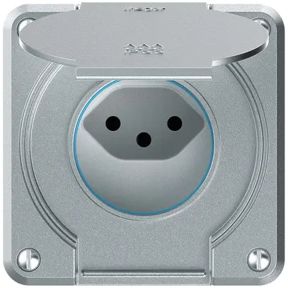 Prise ENC robusto 1×type 13 IP55 aluminium 