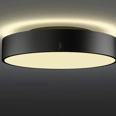 Plafoniera LED SLV MEDO PRO 40 19W 2650lm 930/940 IP50 REG Ø380mm nero 