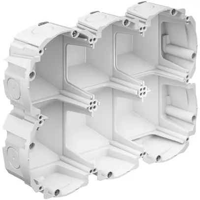 Hohlwanddose AGRO Quickbox H1 3×2 Ø83mm halogenfrei weiss 