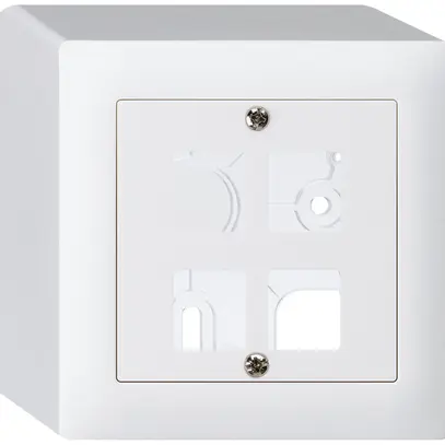 Kit frontale AP kallysto Q per 4 moduli bianco 