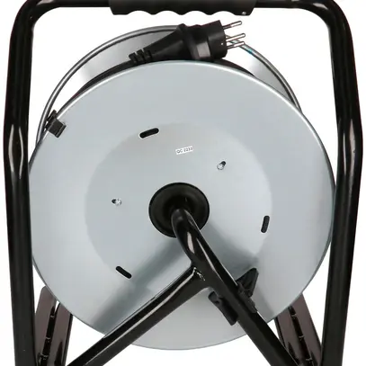 Kabelrolle MAX HAURI Stahl 230V 10A 3×T13 33m 3×1.5mm² IP55 silber 