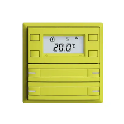 Pulsante RTH INC KNX 4×EDIZIOdue F lemon, con carta+LED RGB 