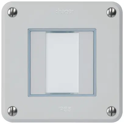 Tasto INC robusto C KNX 2× grigio chiaro s/e-link 