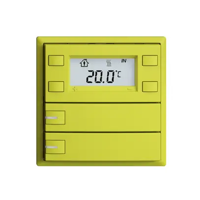 Pulsante RTH INC KNX 2×EDIZIOdue F lemon, con LED RGB 