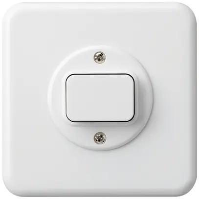 Contatto pulsante INC basico C/2L bianco 