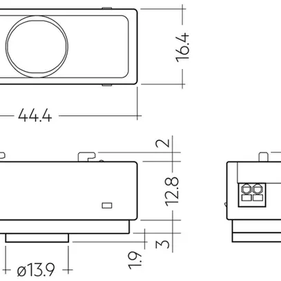 Rilevatore di movimento/luce INS Tridonic DALI-MSensor G3 SSM 5DPI, bianco 
