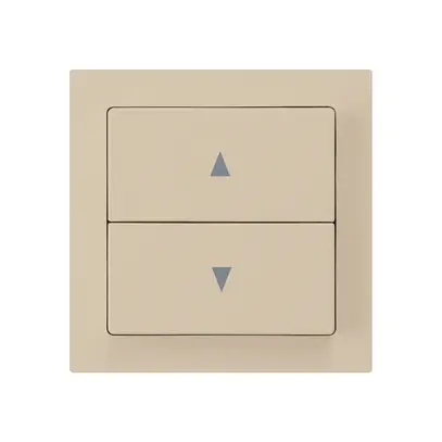 Interruttore per tapparelle kallysto beige con 2 tasti di comando beige 